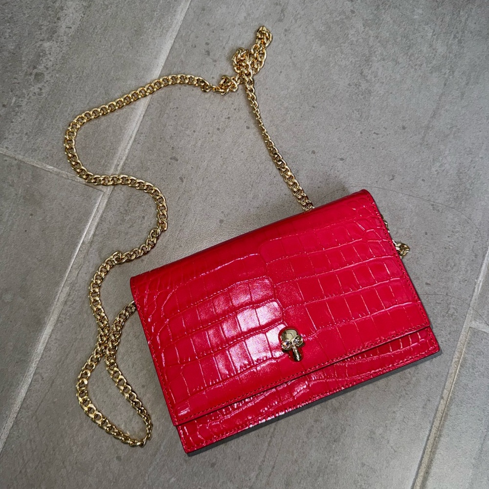 Alexander Mcqueen Red Purse